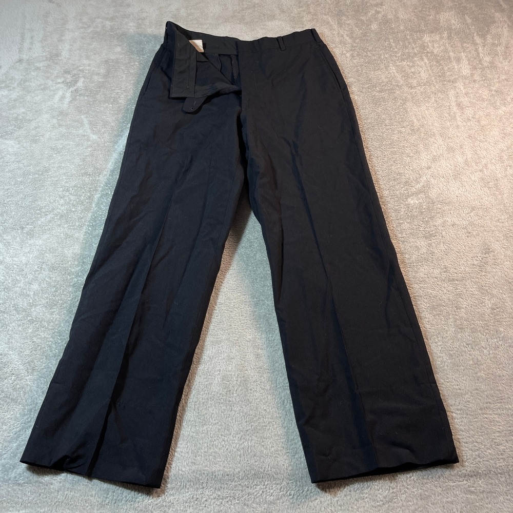 DPSC Trouser Pants Men's 32 XL Black Military Tactical Trousers Flat Front